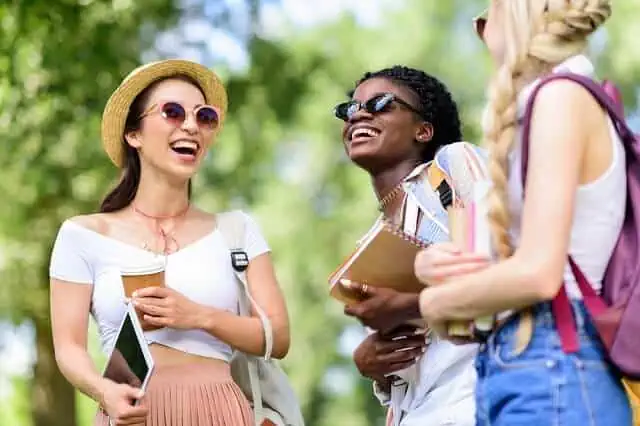 young adults laughing medium